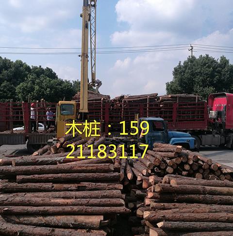 Pitch pine wood pile